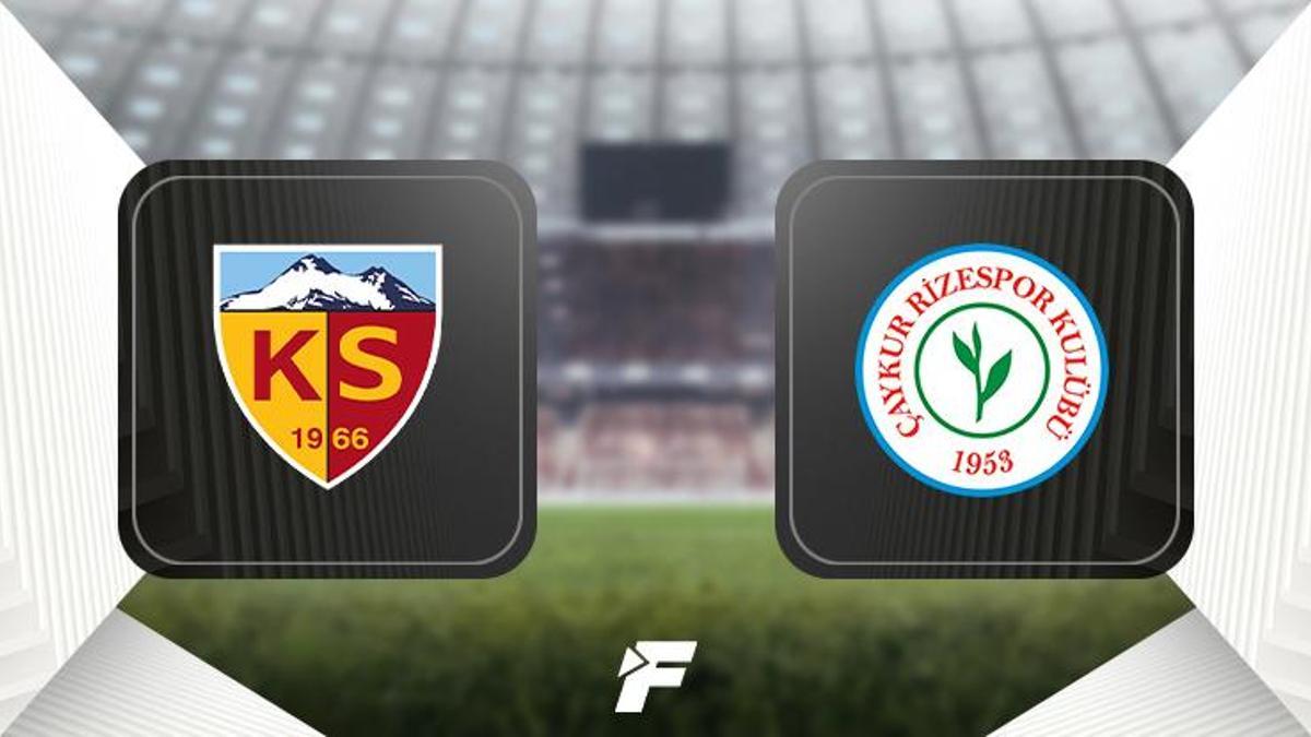 Kayserispor-Çaykur Rizespor maçı ne zaman, saat kaçta, hangi kanalda canlı yayınlanacak? (Muhtemel 11’ler)